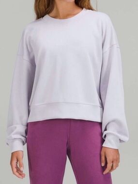 Lululemon Softstreme Perfectly Oversized Crew Sweatshirt Crop